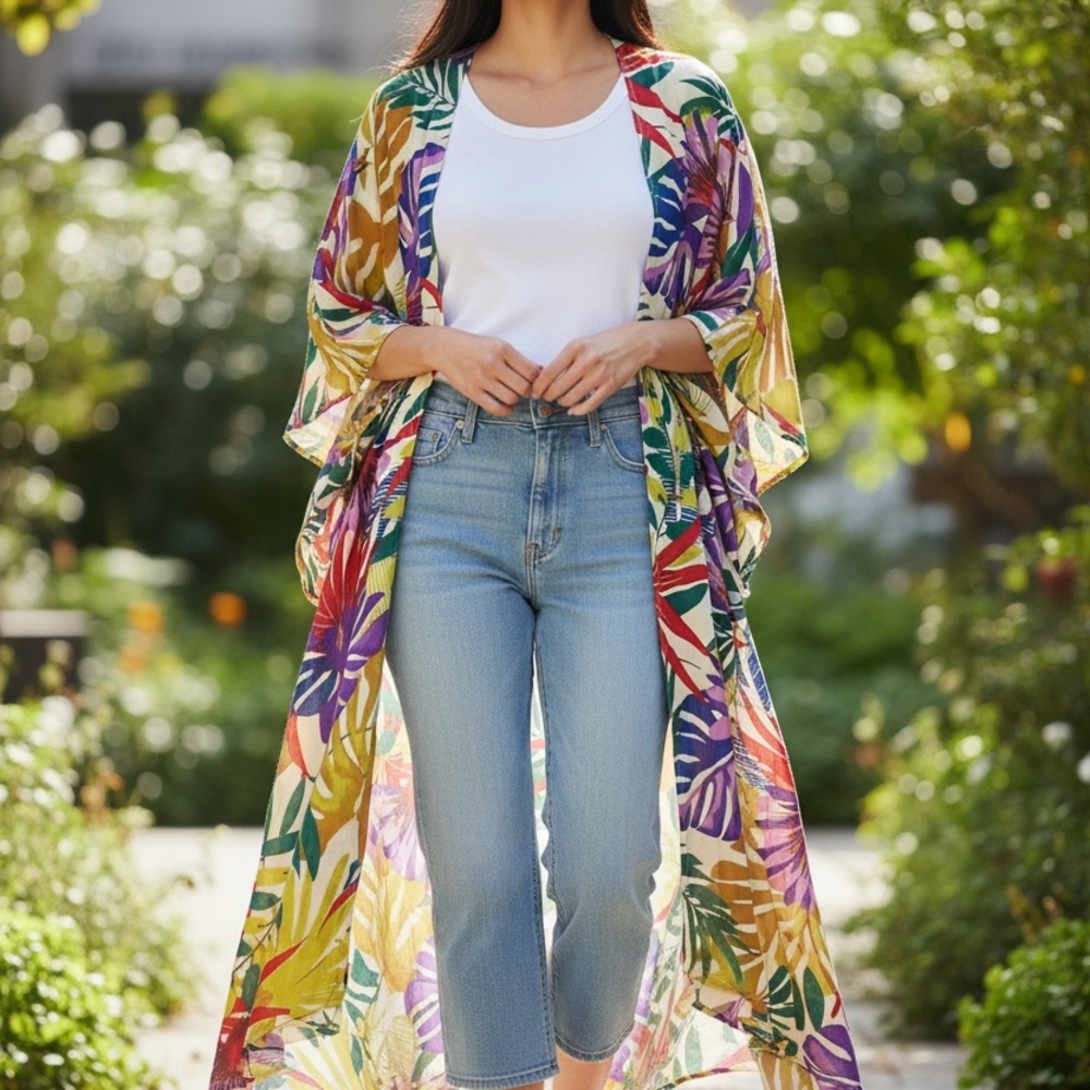 Live 4 Truth Multicolor Floral Duster